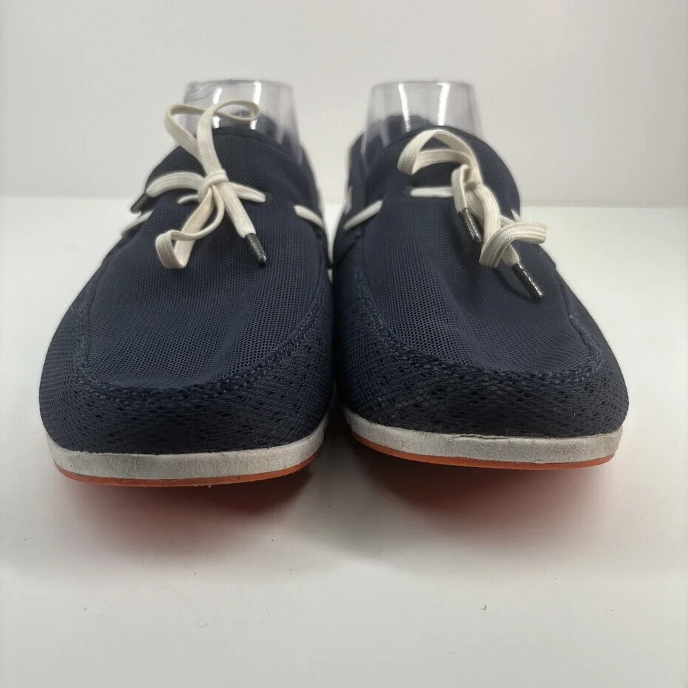 SWIMS Breeze Men's US 11 Navy Slip-On Loafer Boat Deck Shoes Braided Lace Casual